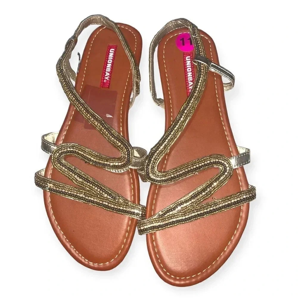Unionbay beaded embellished sandals